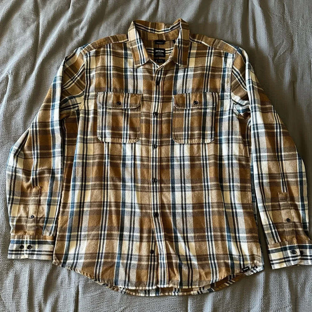 prAna Flannel Shirt - Picture 1 of 4